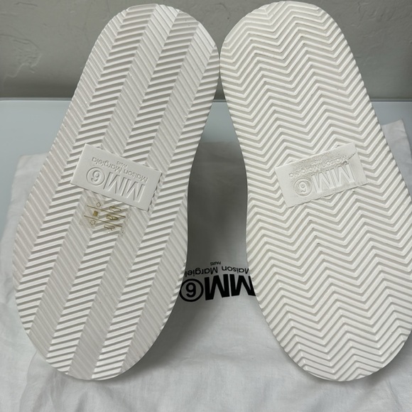 Mason Margiela MM6 Suede High Top platform Sneakers Light Gray Size 35 - Picture 8 of 10